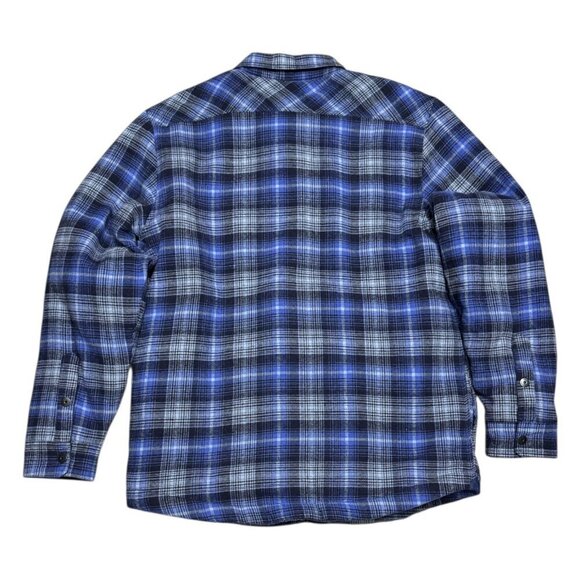 BUFFALO David Bitton PLAID Sherpa Fleece Winter Fall Work Shacket Jacket Mens L - Picture 4 of 6